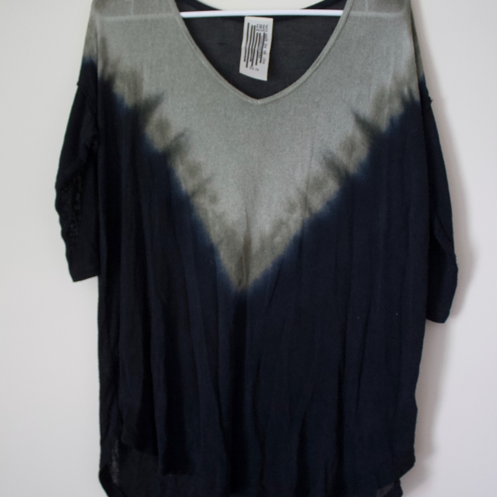 Free People Tie Dye Loose Top